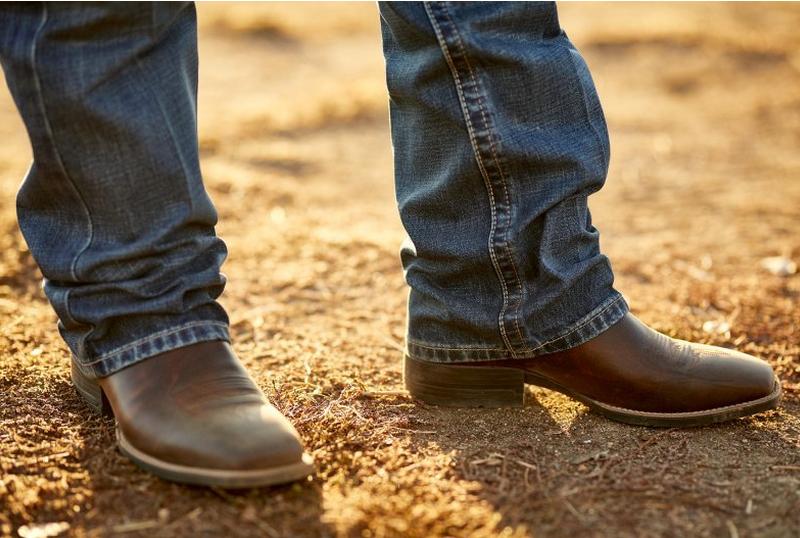 Stacked Jeans on Ariat Rodeo Boots